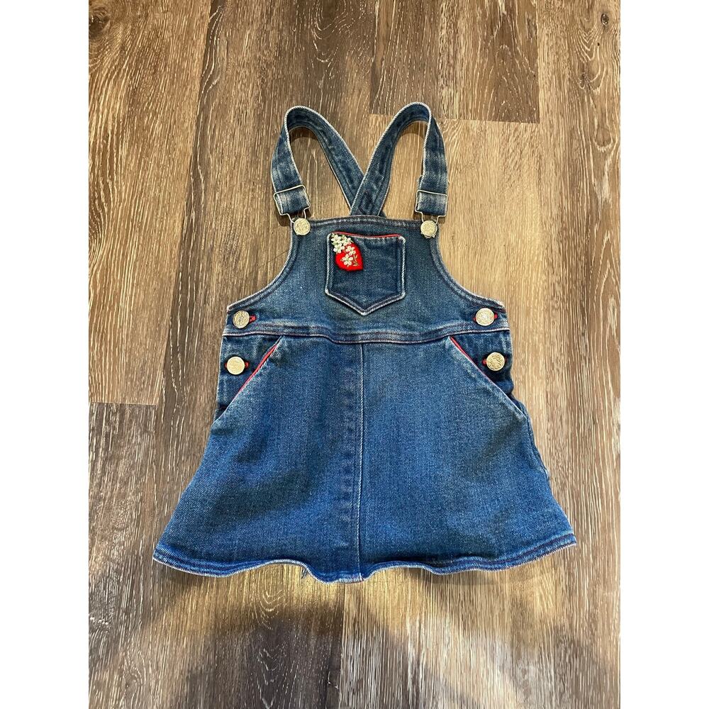 girls denim overrall dress